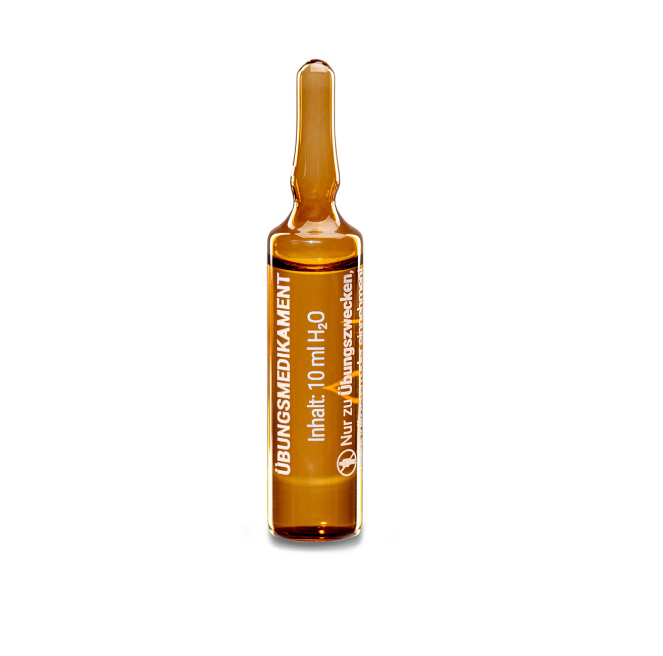 Übungsmedikamente® Brechampulle 10 ml Braunglas | Packung á 100 Stück