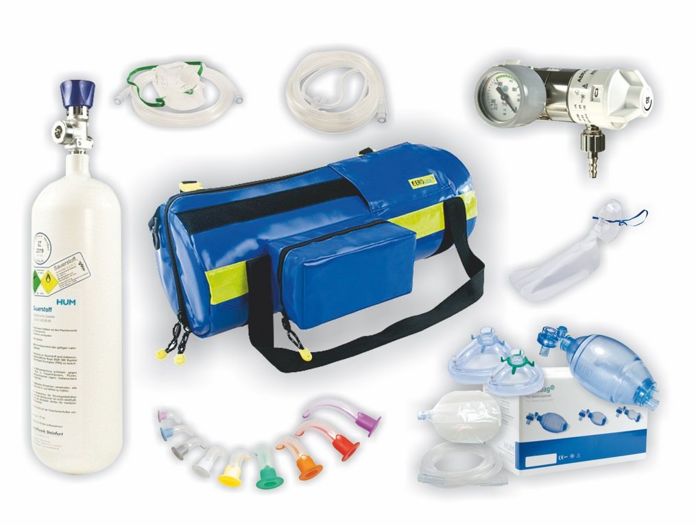 MeierMed AEROcase® Sauerstofftasche OBL | Material: AERO®-Plan | mit Füllung Sauerstoff M