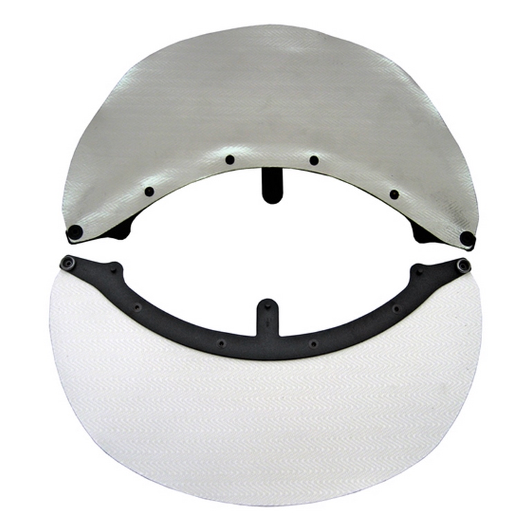 Schuberth F220 Nackenschutz NPH2 Silver Pro aluminisiert