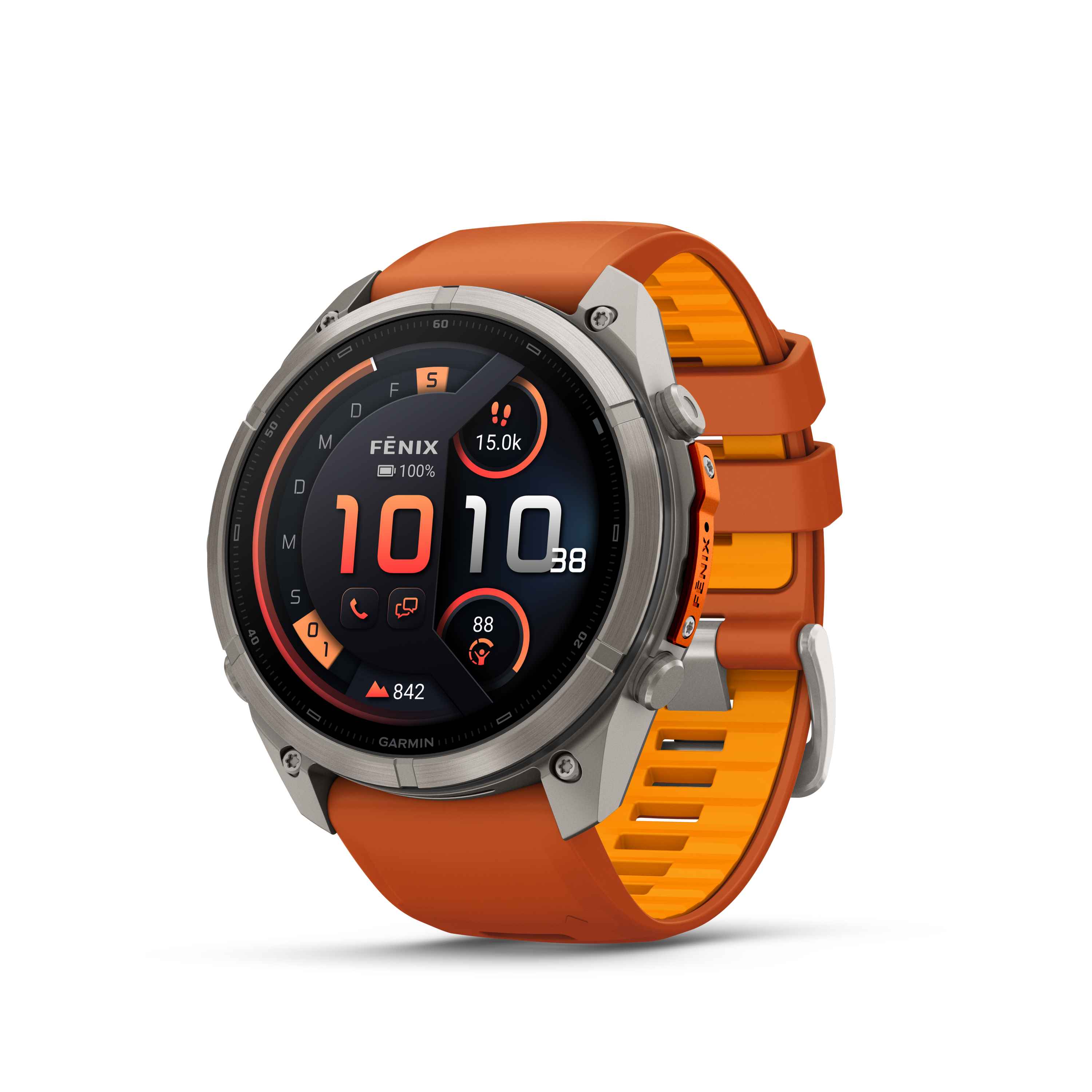 GARMIN® fenix® 9 Pro inReach® - 51 mm | Multisport-Smartwatch | Autumn Orange / Spark Orange