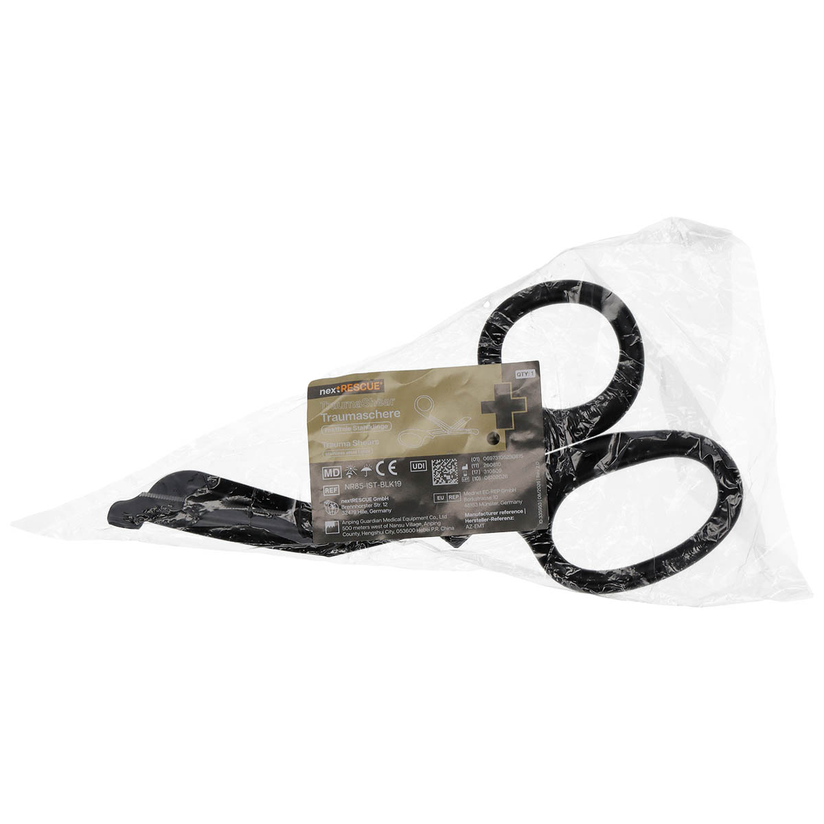 nextRESCUE® taktische Kleiderschere / Traumaschere | Farbe: Black