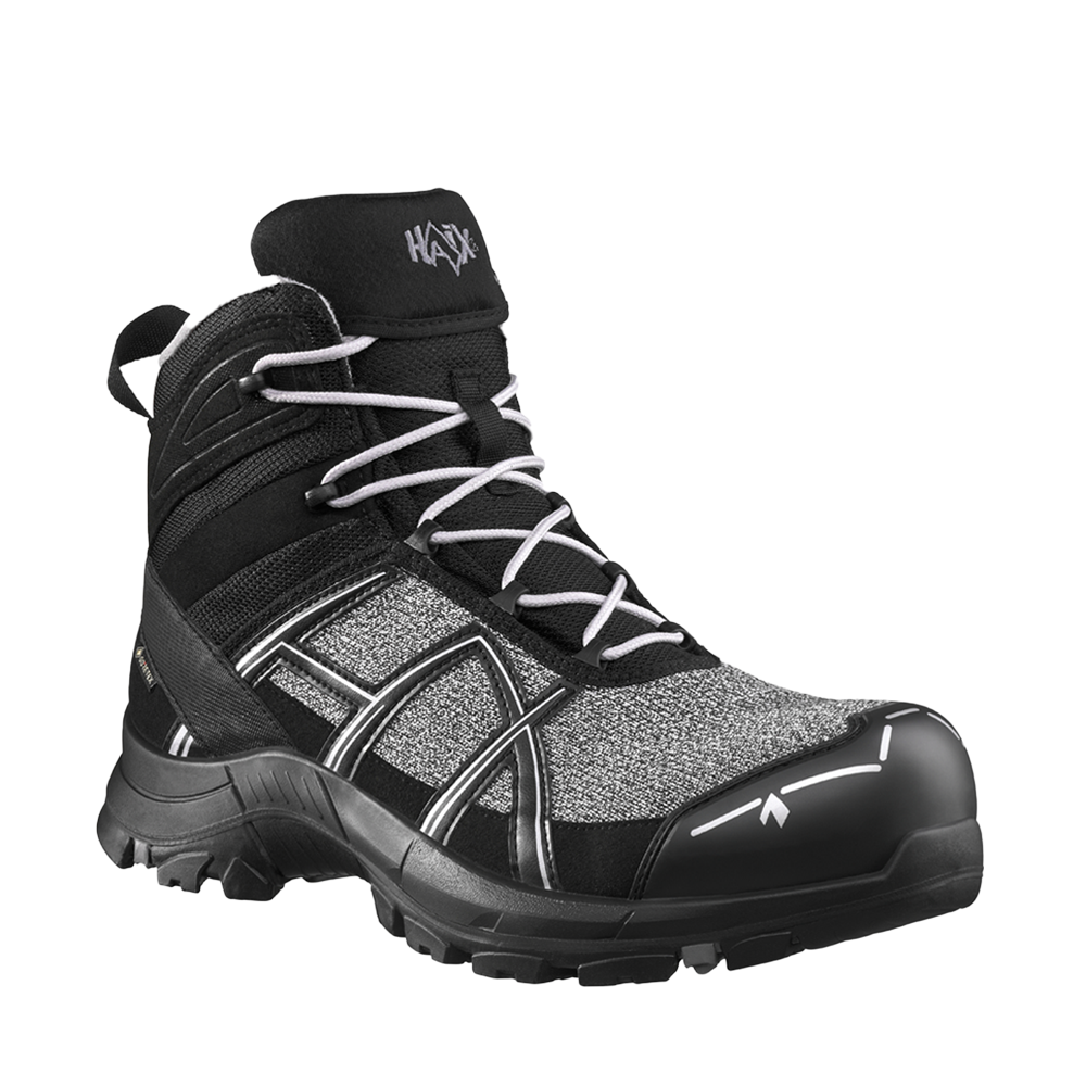 HAIX® Black Eagle® Safety PRO mid Arbeitsschuh | Farbe: Black-Silver