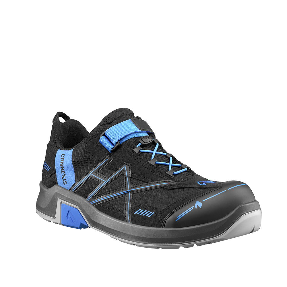 HAIX® CONNEXIS® Safety T S1 LOW Arbeitsschuh | Farbe: Black / Blue | Größe: 39 / UK 6.0