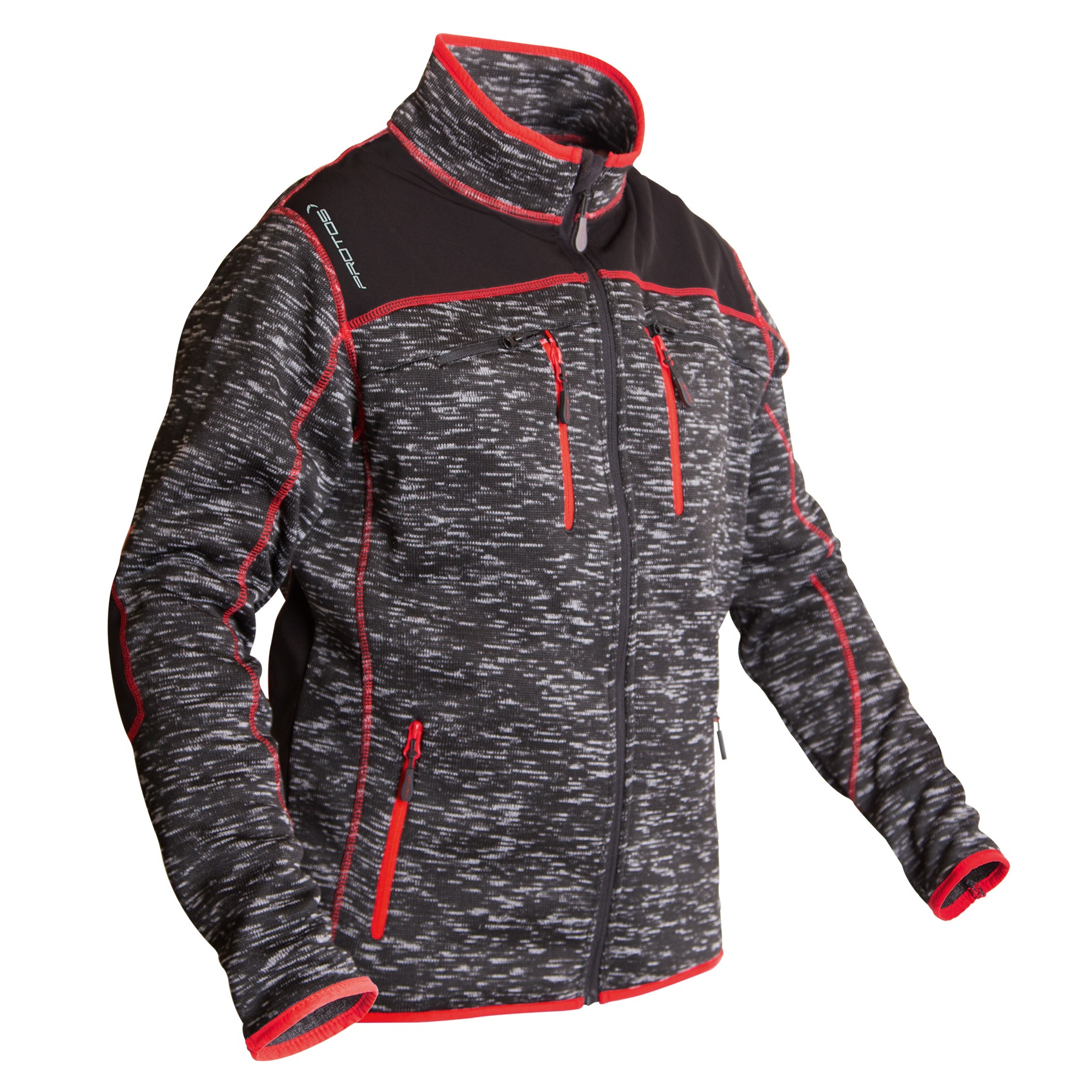 PFANNER® Protos® Inuit Strickjacke mit Softshell | Herren | Farbe: Dark Melange | Größe: XS