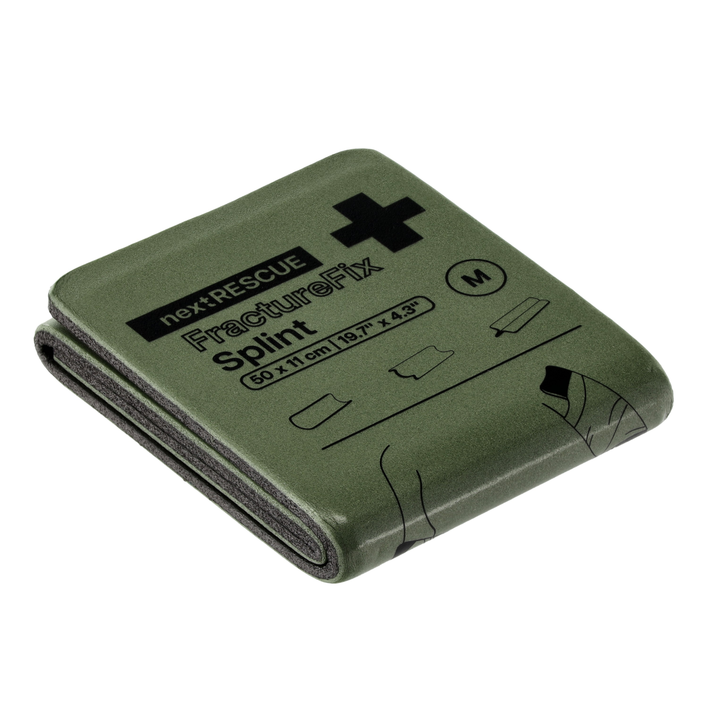 nextRESCUE® FractureFix tactical Splintschiene | Ausführung: Medium / gefaltet | Farbe: Oliv