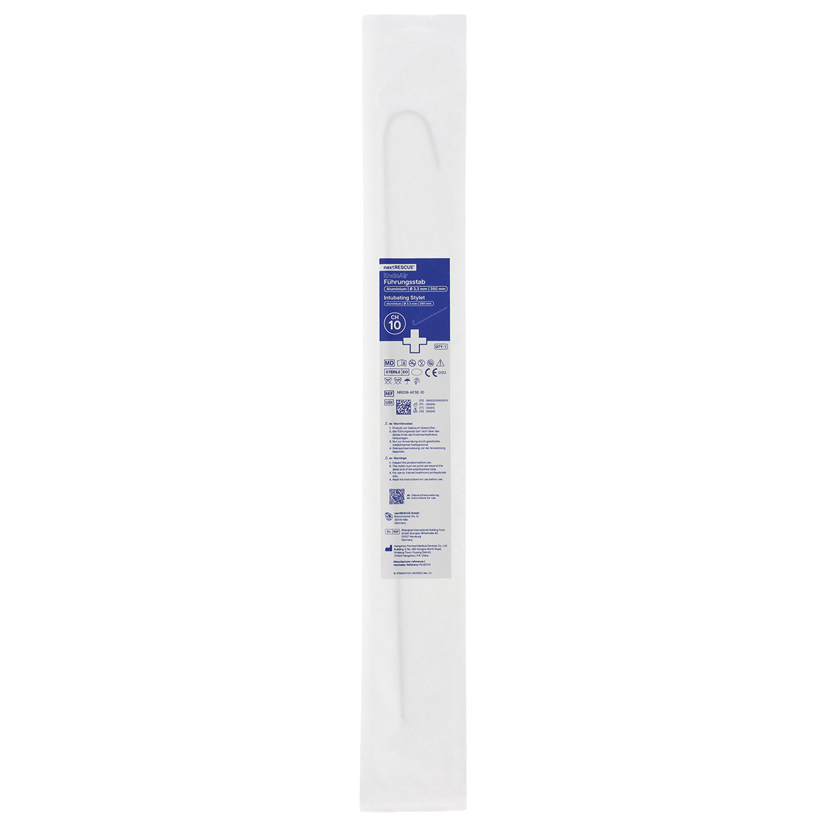 nextRESCUE® EndoAir Führungsstab | CH 10 | Ø 3,3 mm | Länge: 350 mm