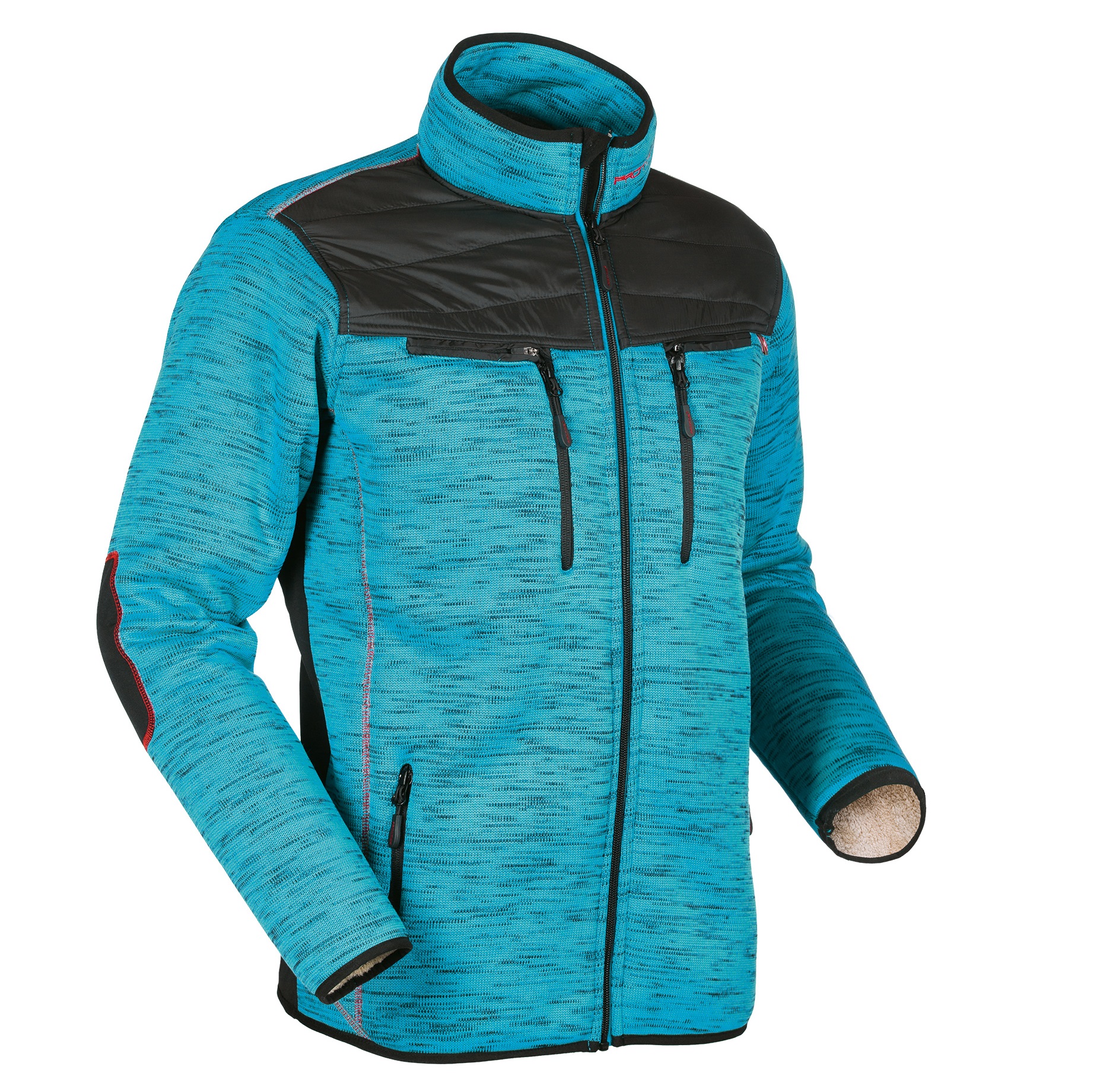 PFANNER® Protos® Inuit Teddy Winterjacke | Herren | Farbe: Blau Melange | Größe: L
