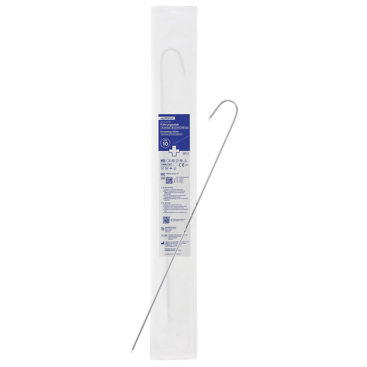 nextRESCUE® EndoAir Führungsstab | CH 10 | Ø 3,3 mm | Länge: 350 mm