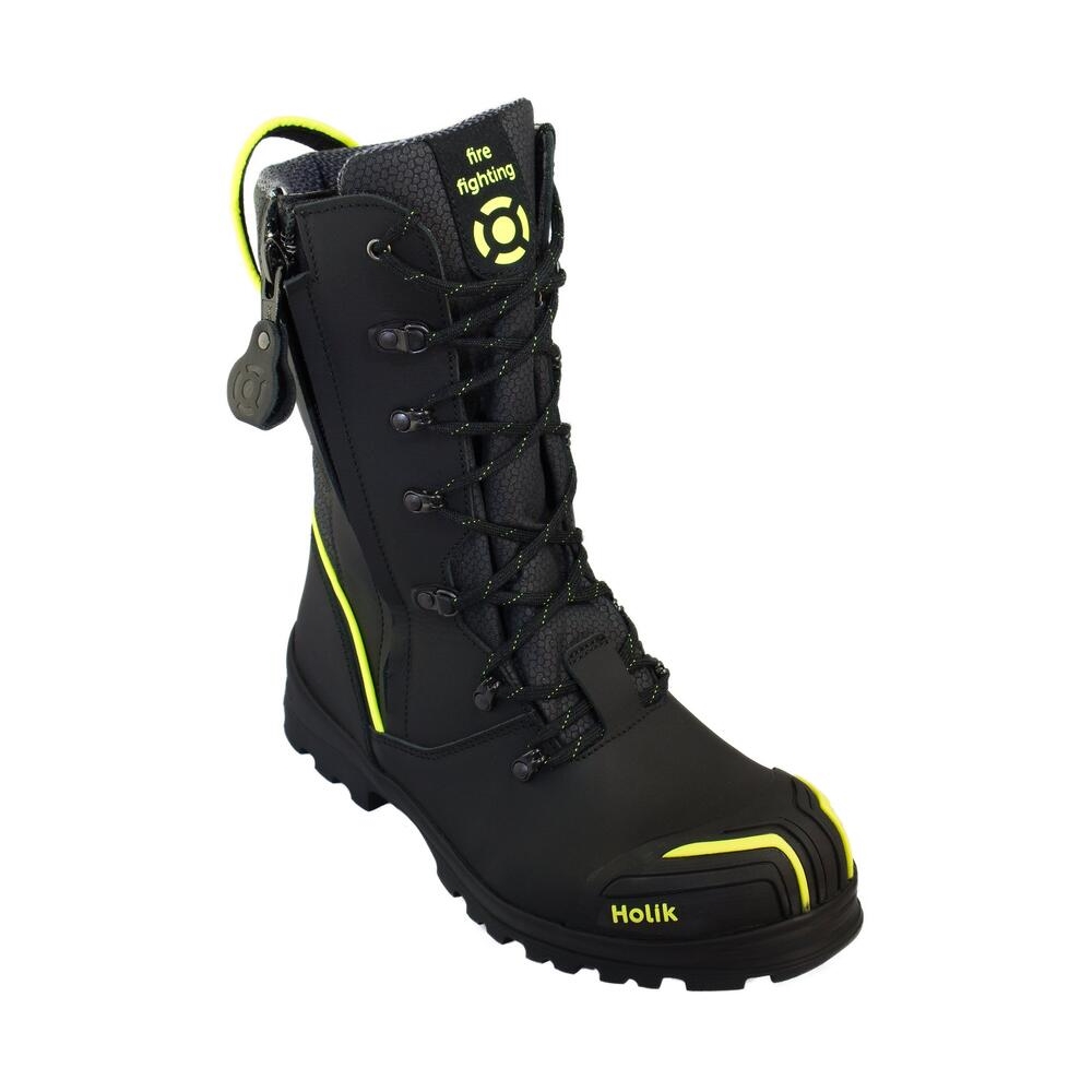 HOLIK Feuerwehr Comfort Reißverschlussstiefel | Modell Zlin TX Nomex PU | Größe: 36