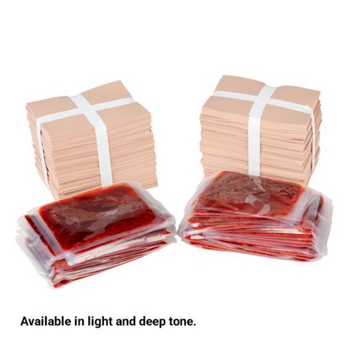 North American Rescue® SMRT Surgical Airway Skin | Ersatzhaut | Hautton: Dunkel | Packung á 100 Stück
