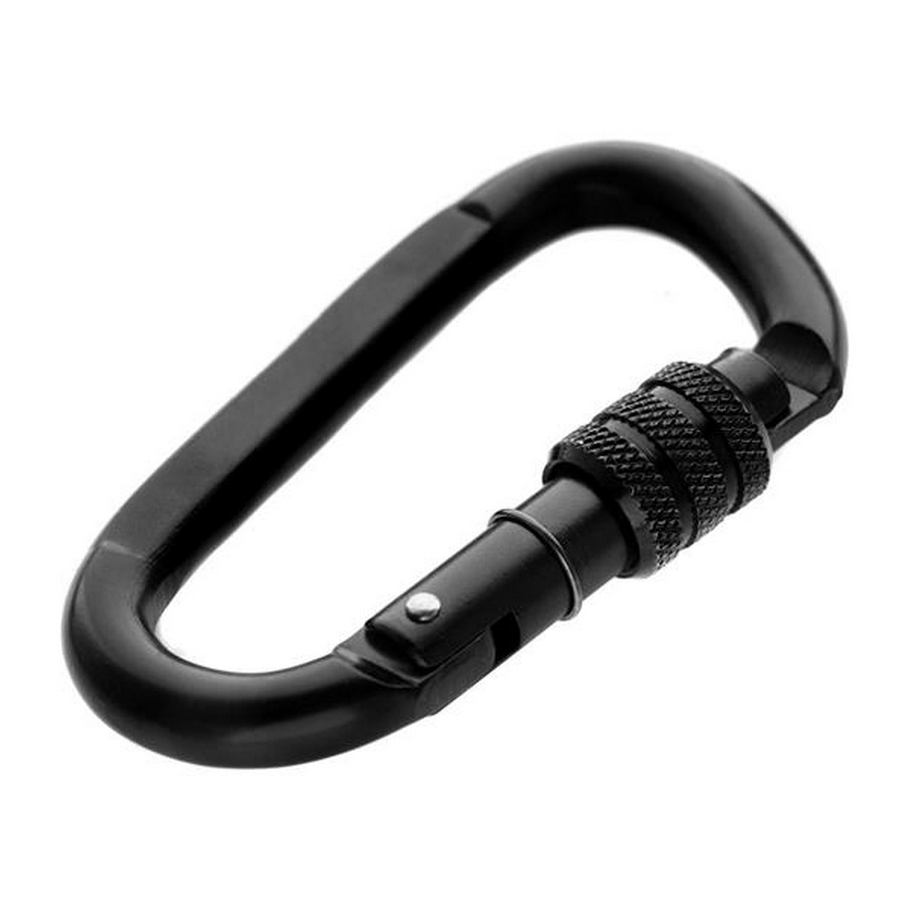 M-TAC® Trapezkarabiner aus legierter Stahl | 20,45 kN | Reißlast: 2000 kg | Farbe: Black