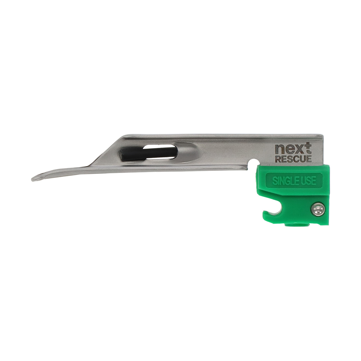 nextRESCUE® AirGlow Laryngoskop Spatel F.O. Semi Metall | Einweg | Miller | Größe 1