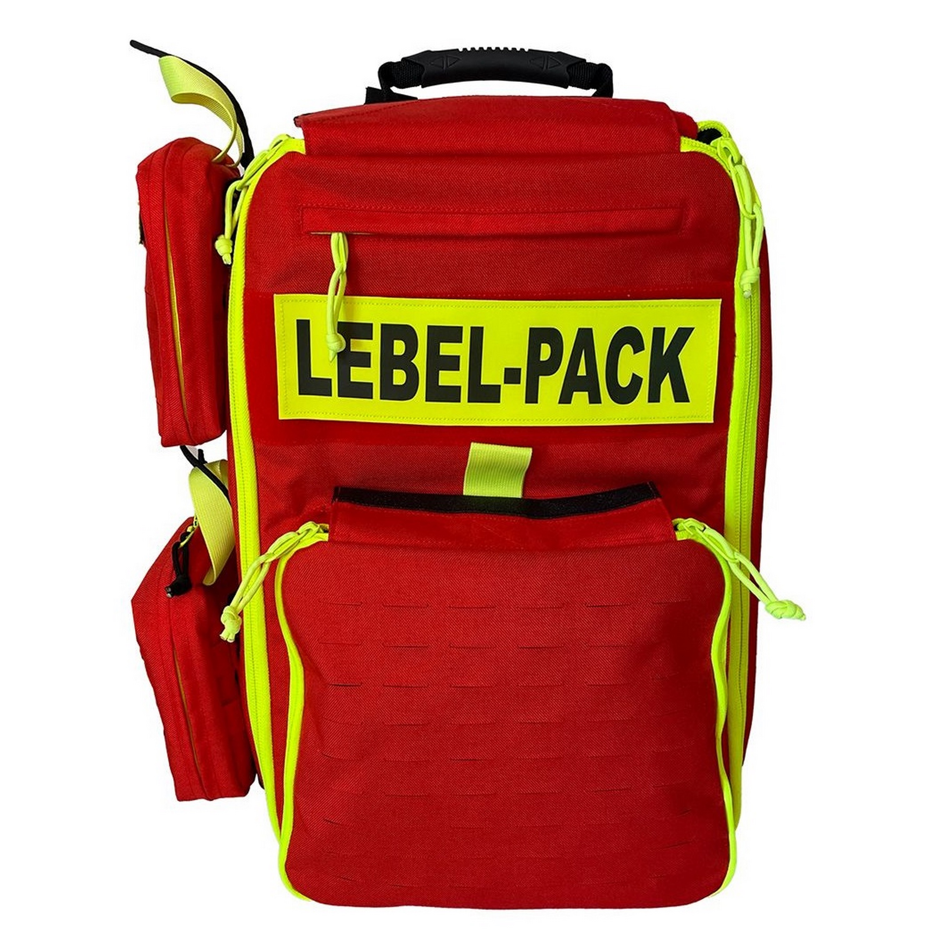 ultraMEDIC® LEBEL PACK Notfallrucksack Set für Lebensbedrohliche Einsatzlage | Farbe: Rot