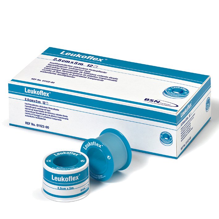BSN medical Leukoflex® Rollenpflaster | 5 cm x 5 m | Packung á 6 Stück