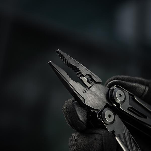 M-TAC® Multitool aus Edelstahl mit Nylon-Tasche | Typ 9 | Farbe: Black
