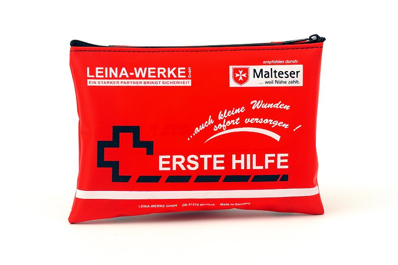 LEINA WERKE Mobiles Erste-Hilfe-Set | Farbe: Rot