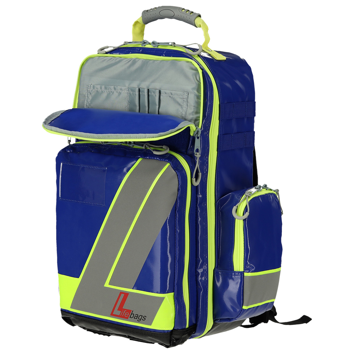 LifeBags® Notfallrucksack Large aus BagsTEX-Plane | Farbe: Blau