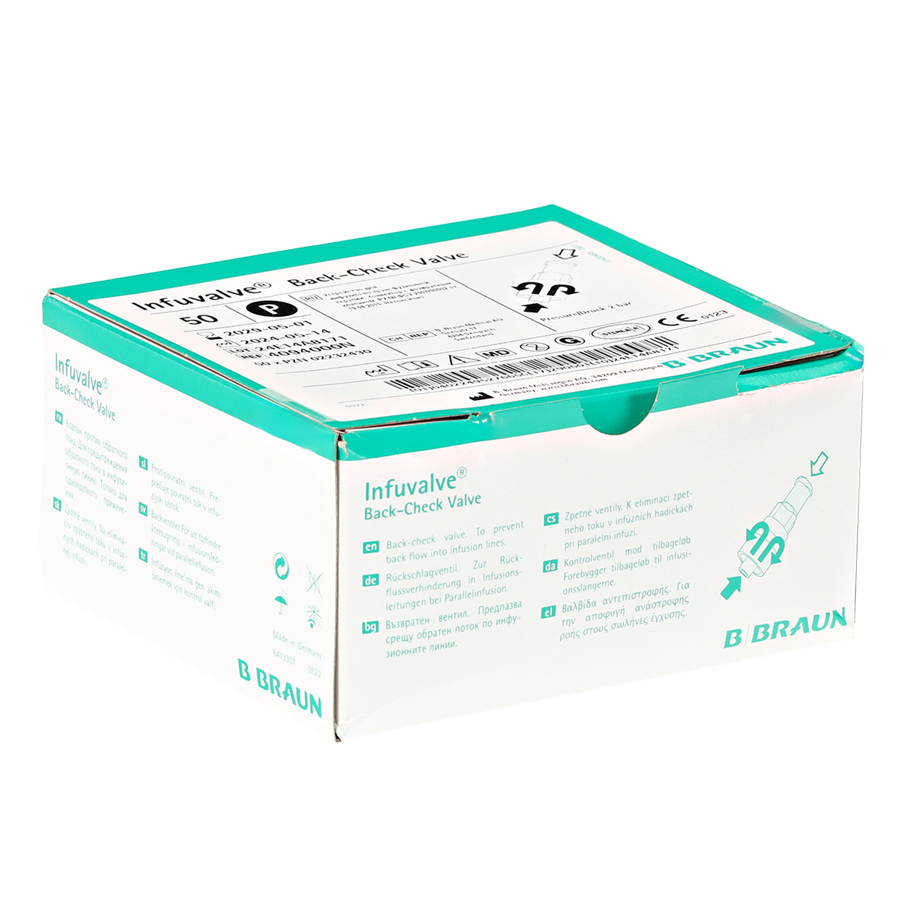 B. Braun Infuvalve® Rückschlagventil | Farbe: Transparent / Grün ...