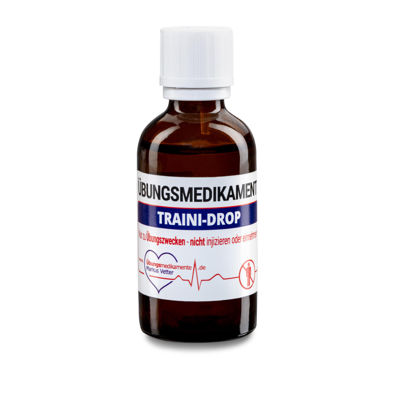 Übungsmedikamente® TRAINI-DROP Tropfflasche mit Kindersicherung | 50 ml