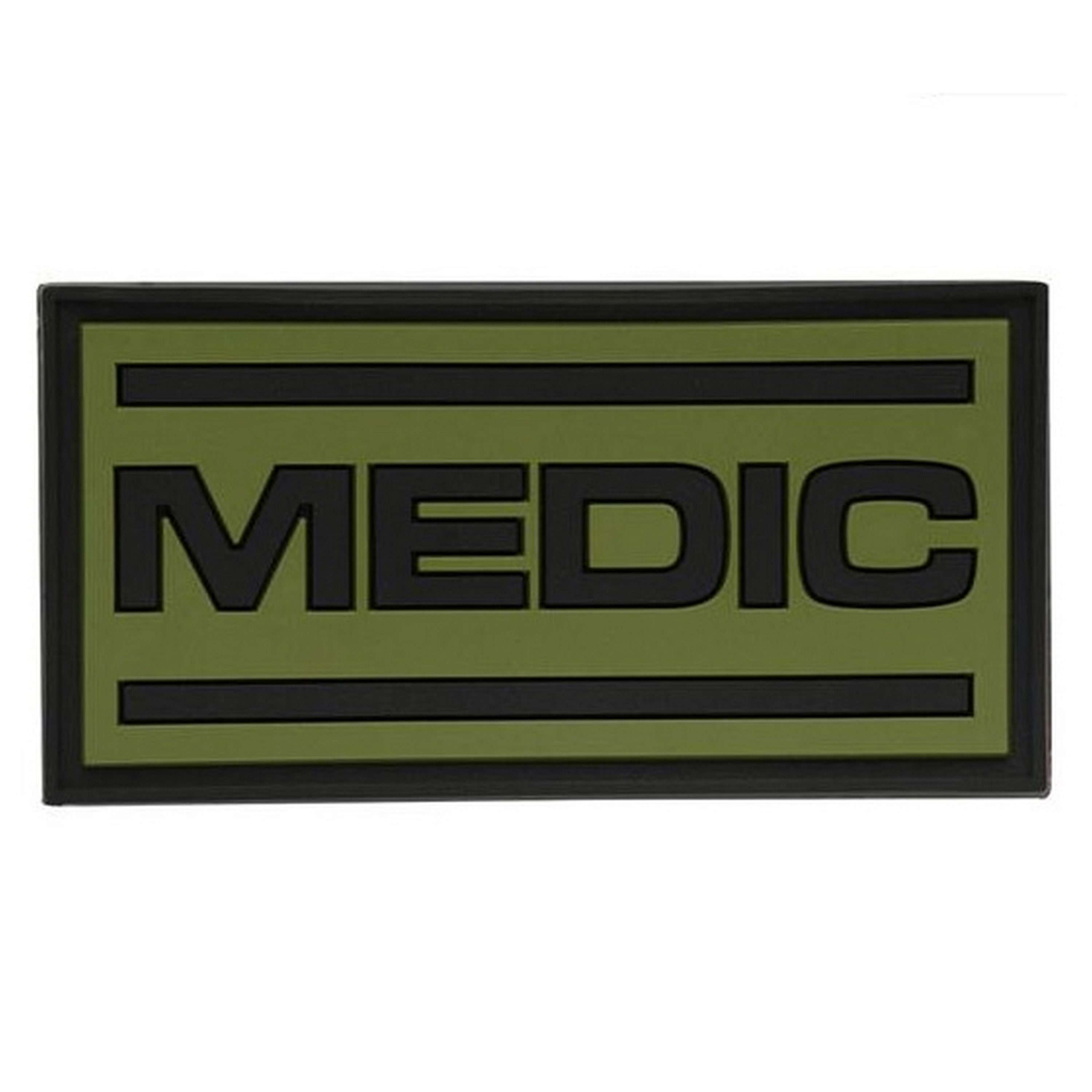 M-TAC® 3D Rubberpatch |  MEDIC | Abmessung: 7 x 3,5 cm | Farbe: Black / Oliv
