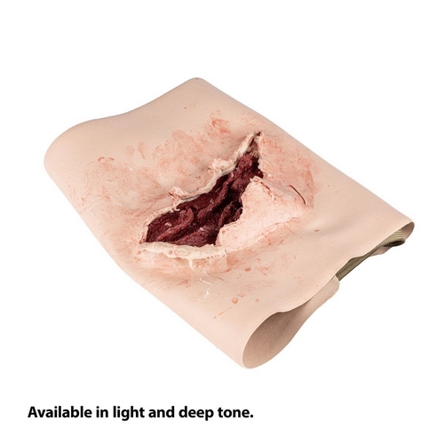 North American Rescue® SMRT Packable Open Wound | Wundtamponade-Trainer | Hautton: Dunkel