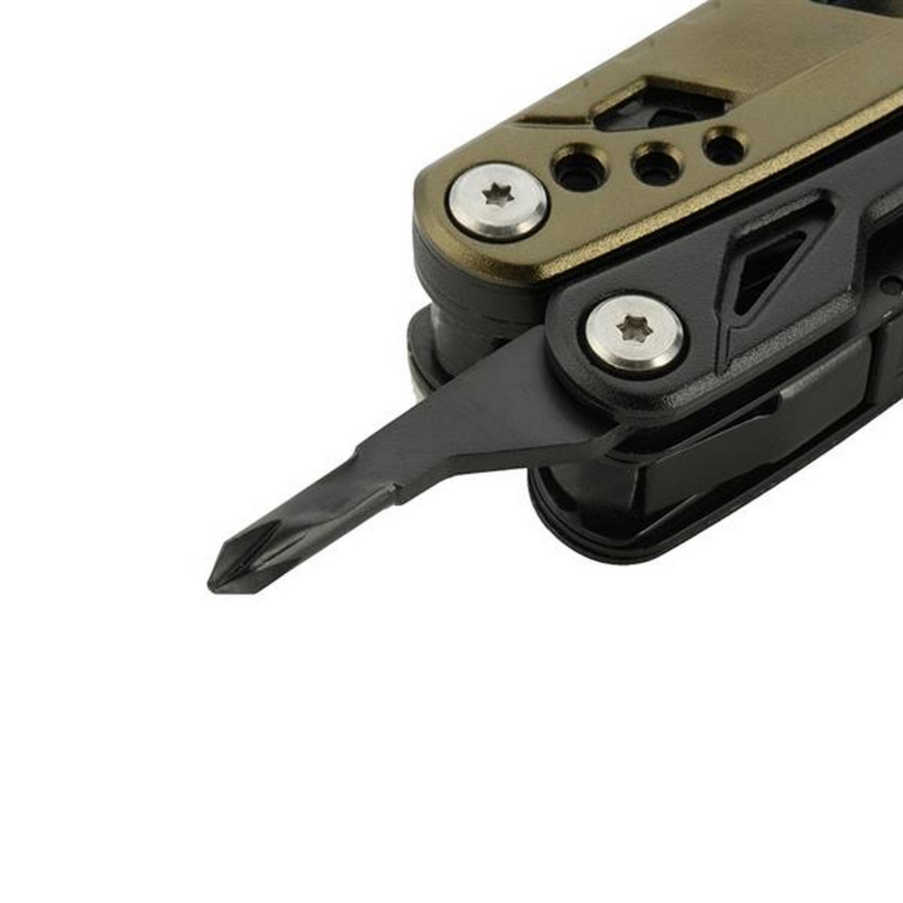 M-TAC® Kompaktes Multitool aus Edelstahl | Typ 2 | Farbe: Green / Black