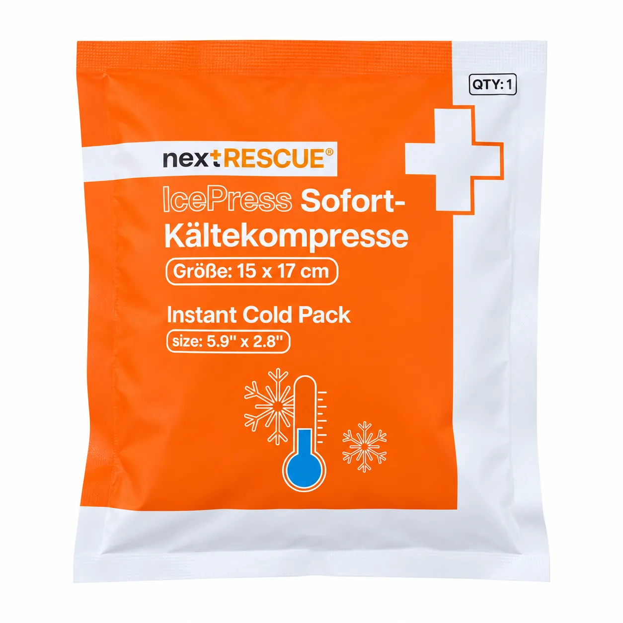 nextRESCUE® IcePress Sofort-Kältekompresse | 15 x 17 cm | Packung á 1 Stück