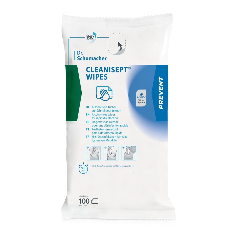 Dr. Schumacher CLEANISEPT® WIPES | Nachfüllpackung mit 100 Tücher