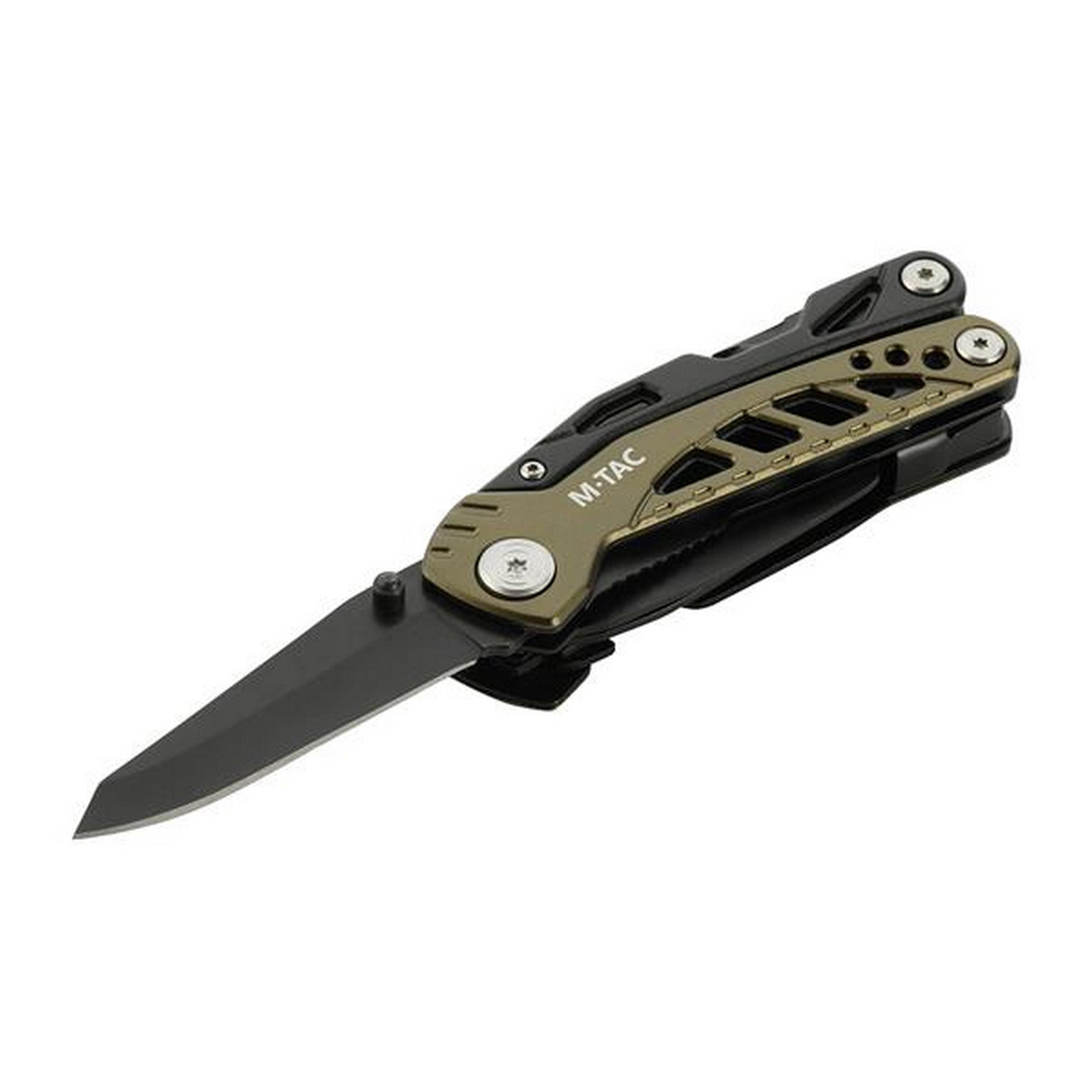 M-TAC® Kompaktes Multitool aus Edelstahl | Typ 2 | Farbe: Green / Black