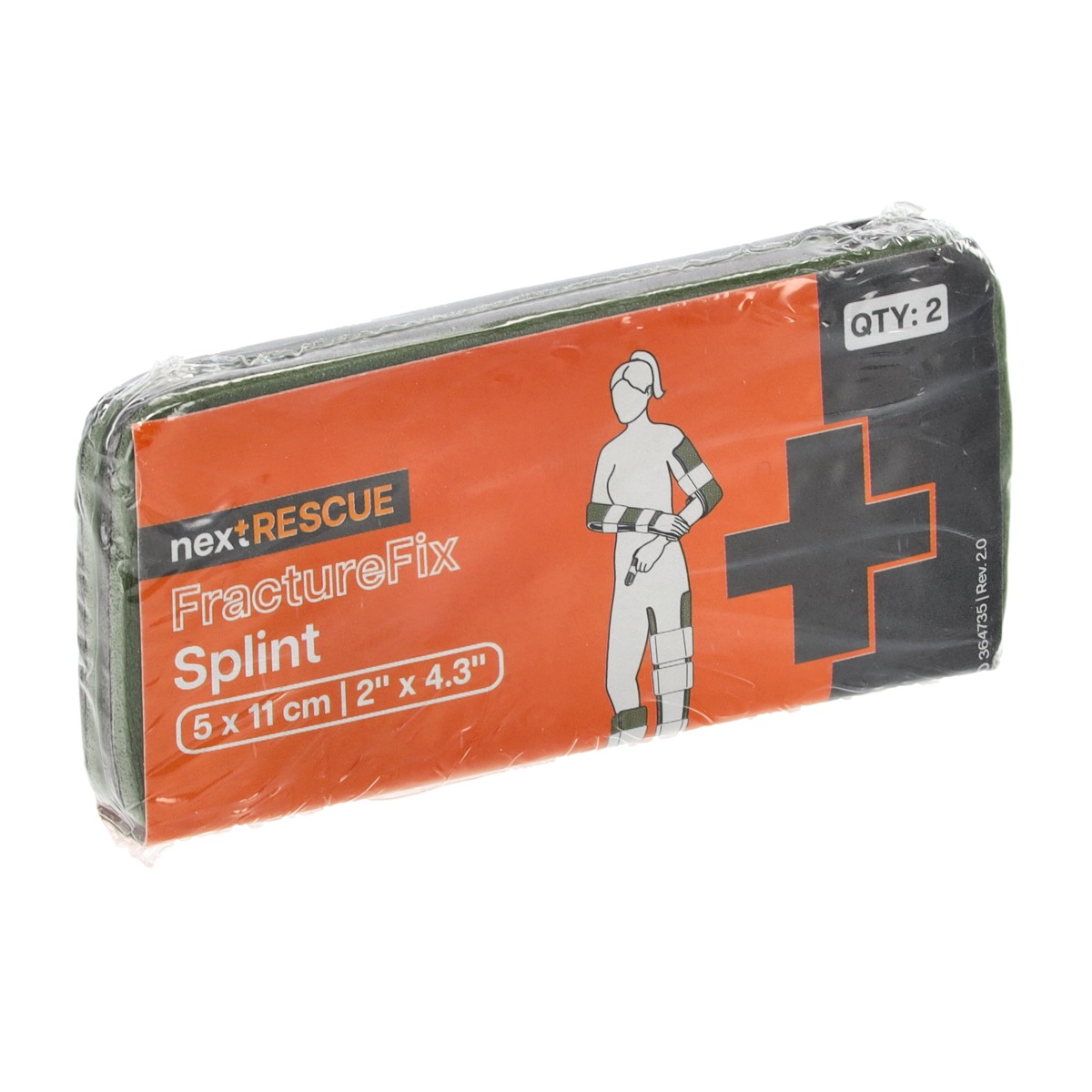 nextRESCUE® FractureFix tactical Splintschiene | Ausführung: XS Finger | Farbe: Oliv