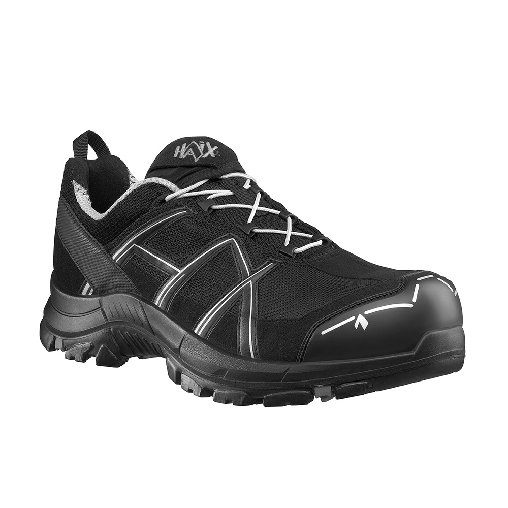 HAIX® Black Eagle® Safety 41.1 LOW Arbeitsschuh | Farbe: Black / Silver | Größe: 35 / UK 3.0