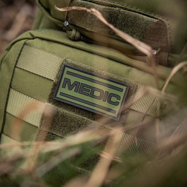 M-TAC® 3D Rubberpatch |  MEDIC | Abmessung: 7 x 3,5 cm | Farbe: Black / Oliv