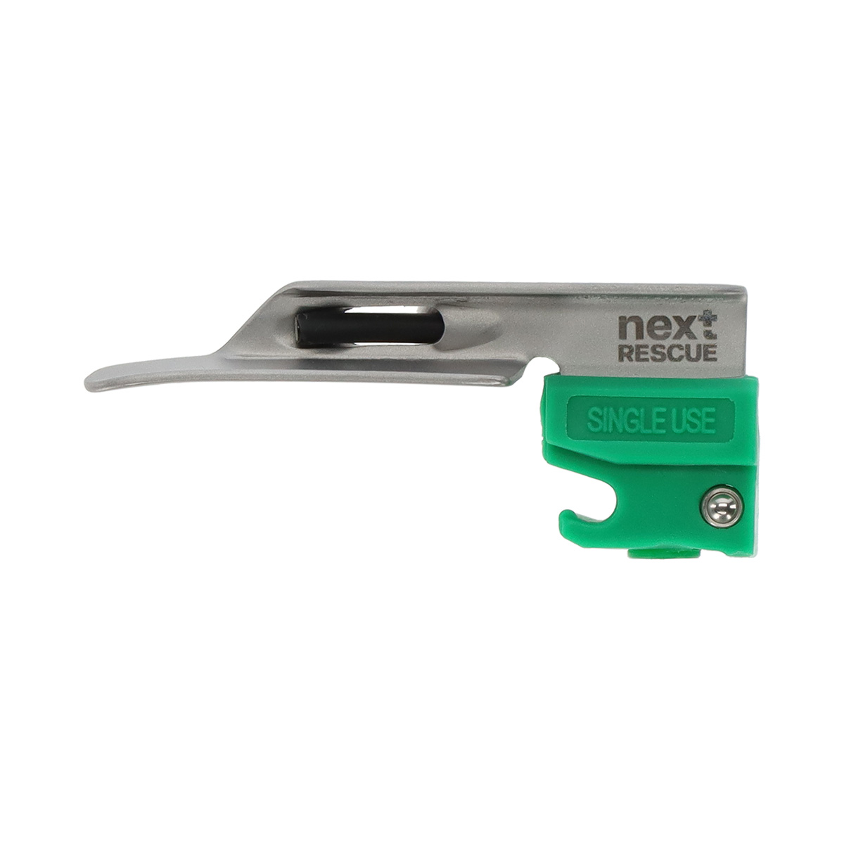 nextRESCUE® AirGlow Laryngoskop Spatel F.O. Semi Metall | Einweg | Miller | Größe 0