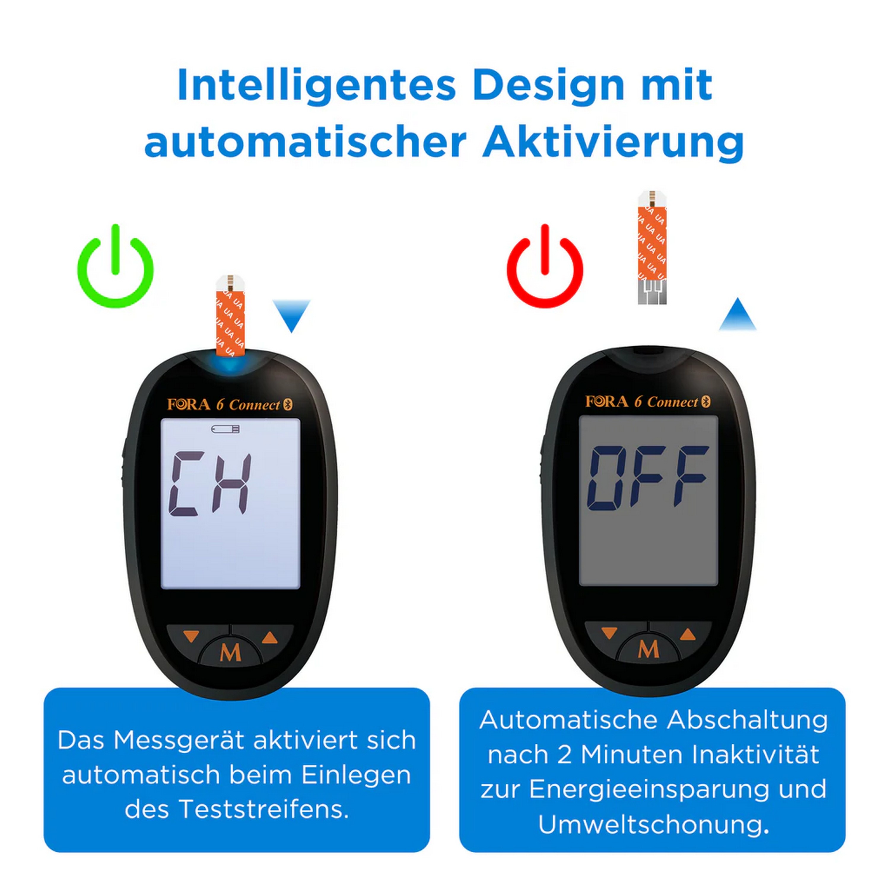 FORA® 6 Teststreifen Harnsäure (UA) | Packung á 10 Stück