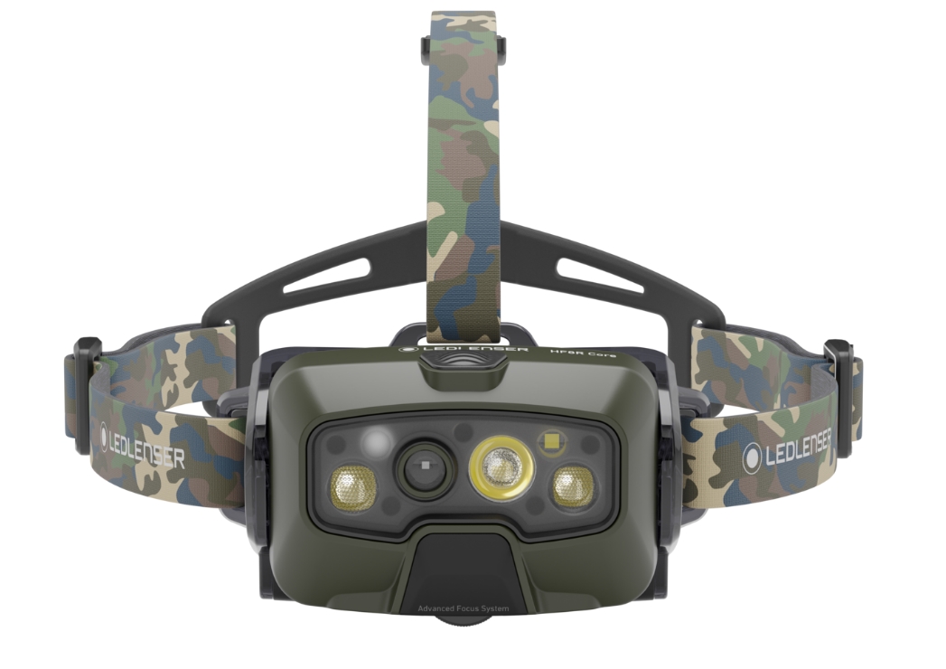 Ledlenser® HF8R Core RGB Stirnlampe | 1600 Lumen | Farbe camouflage