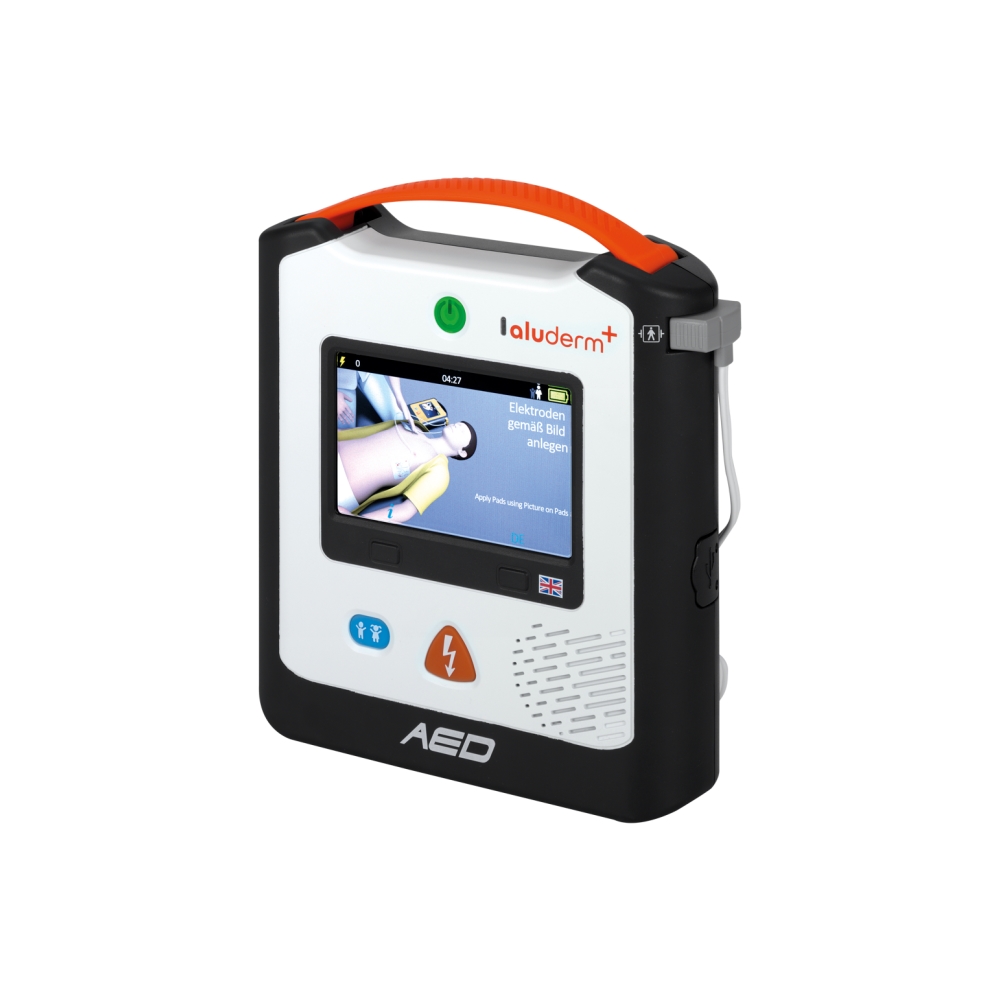 aluderm+® AED A2 | Erste-Hilfe-Defibrillator | DE, EN, FR