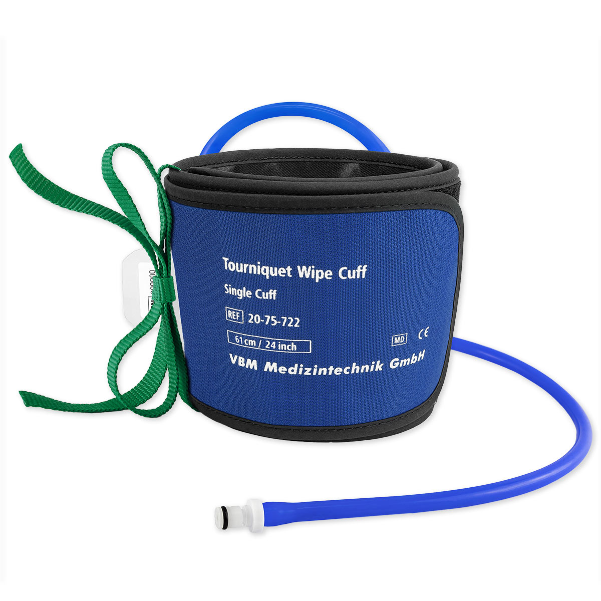 VBM® Tourniquet Wipe Cuff | Blutsperremanschette | Farbe: Grün | Größe: 61 x 12 cm | konische Form