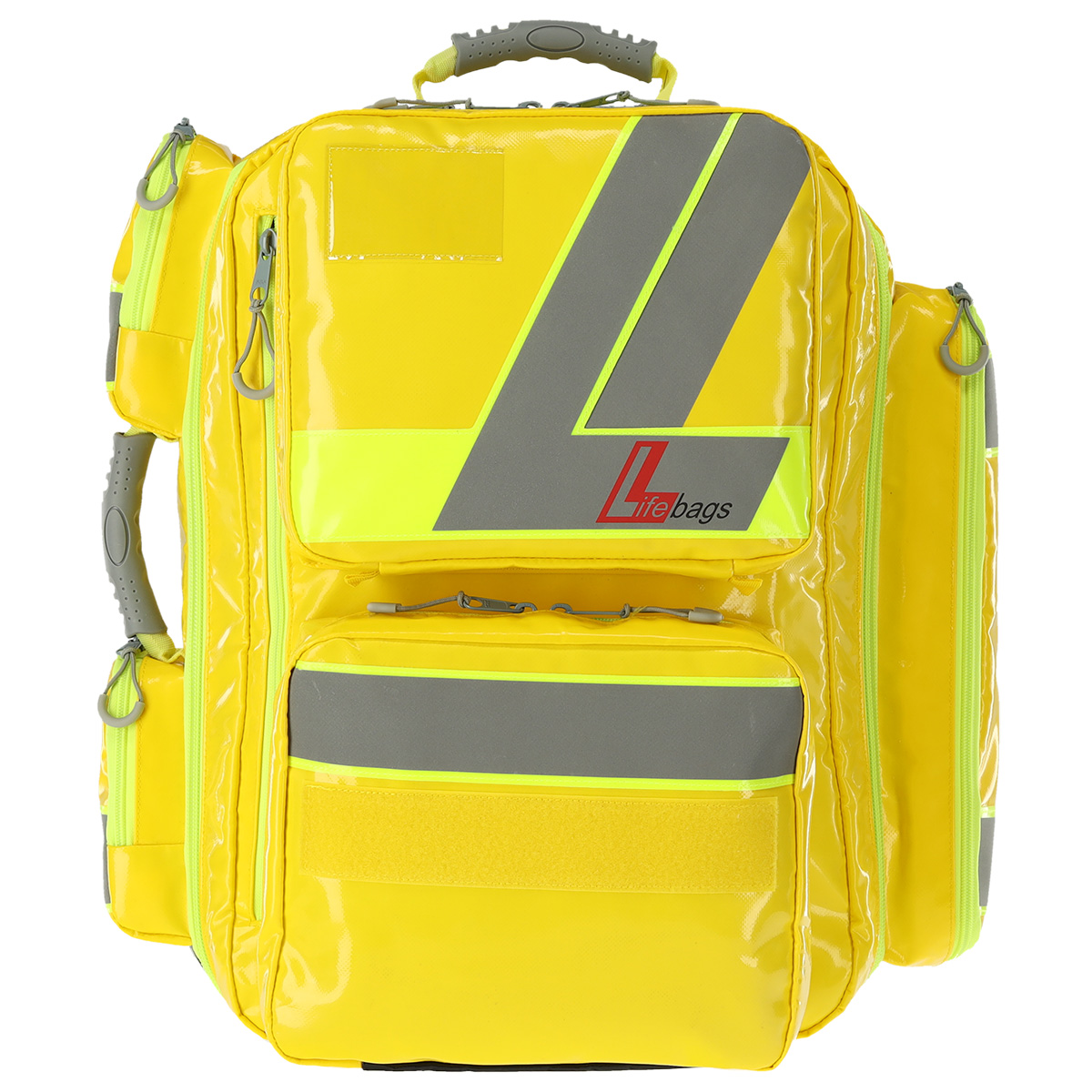LifeBags® Notfallrucksack X-Large aus BagsTEX-Plane | Farbe: Tagesleuchtgelb