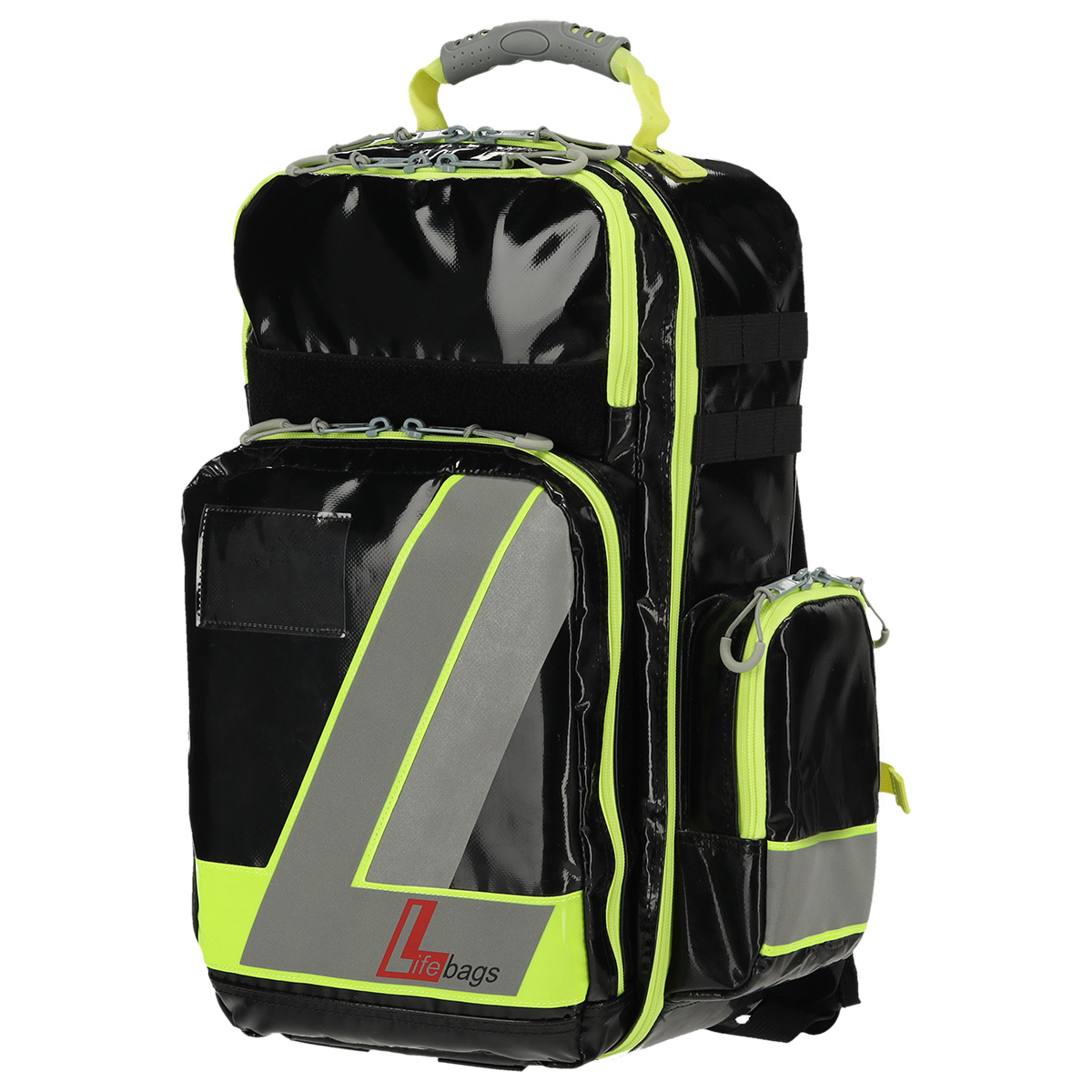 LifeBags® Notfallrucksack Large aus BagsTEX-Plane | Farbe: Schwarz