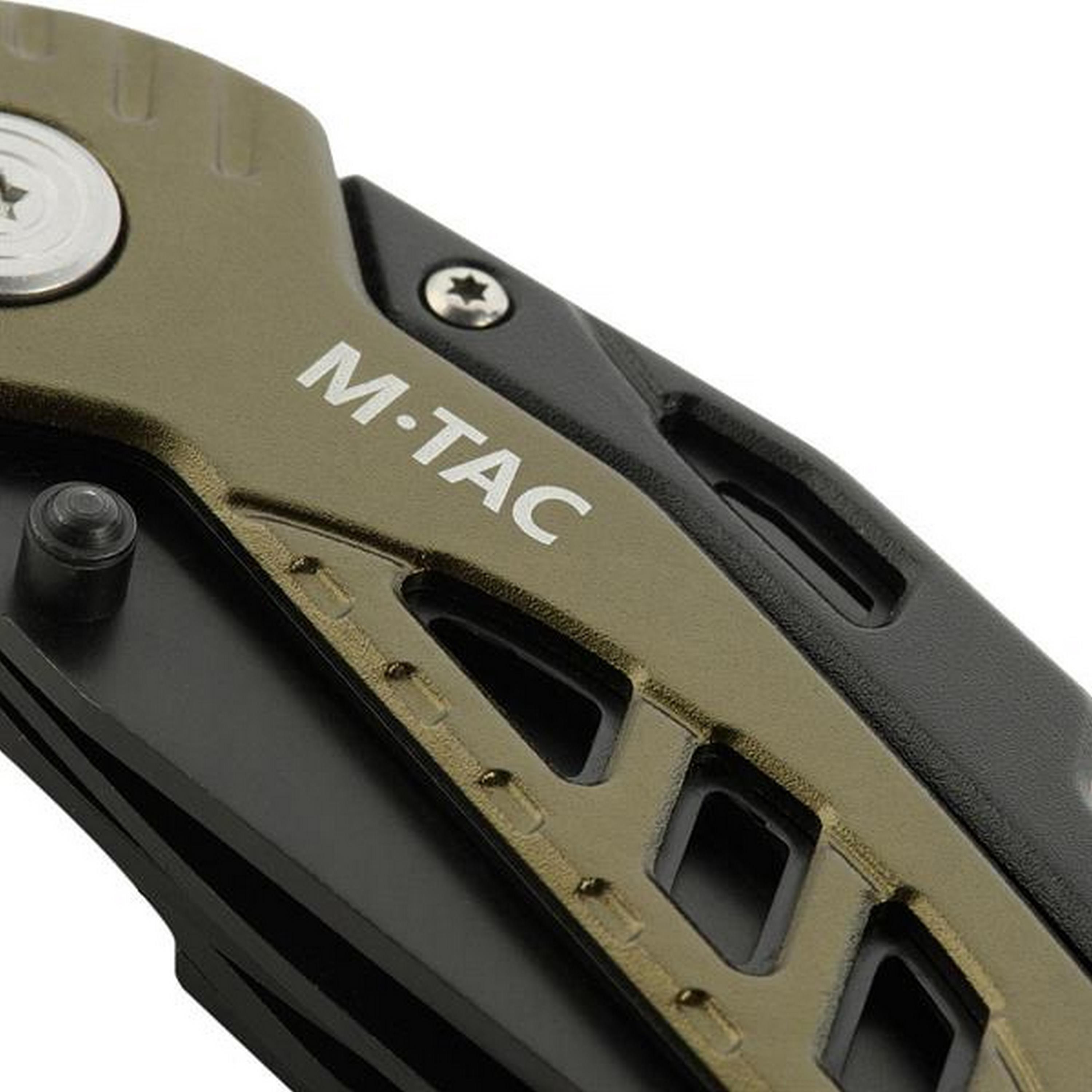 M-TAC® Kompaktes Multitool aus Edelstahl | Typ 2 | Farbe: Green / Black