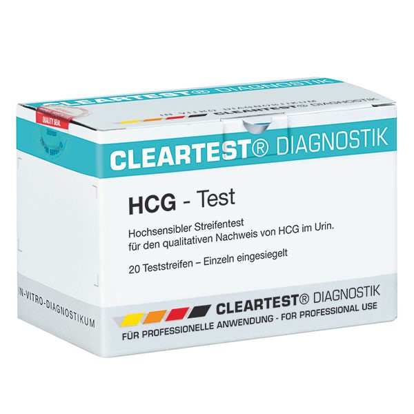 Cleartest® HCG Schwangerschafts-Teststreifen | Packung á 20 Stück