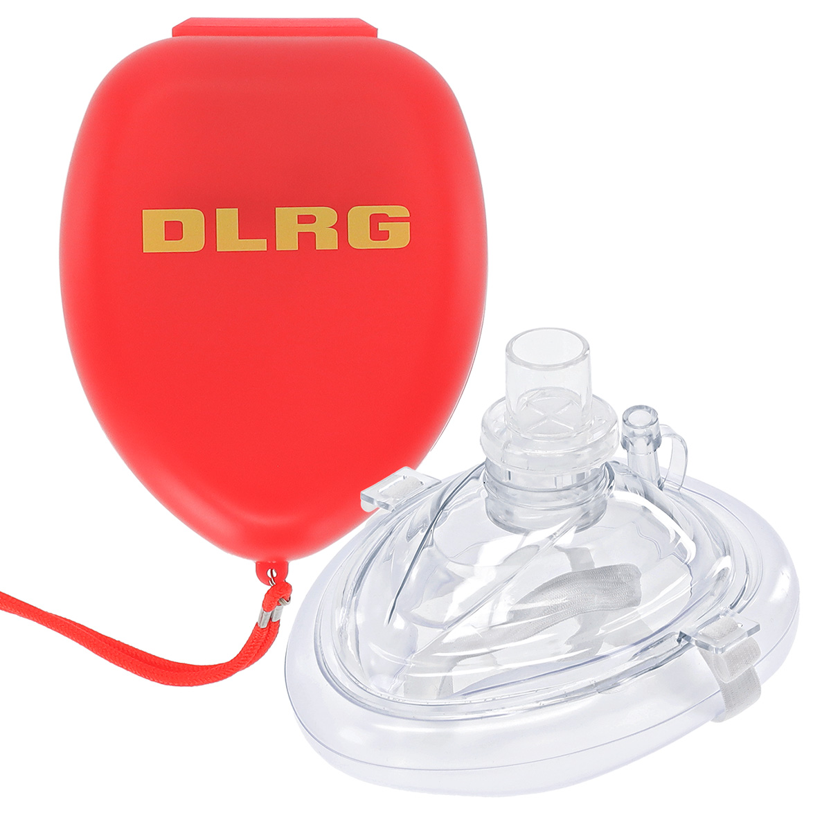nextRESCUE® AirAid Taschenbeatmungsmaske DLRG / Taschenmaske | Farbe: Rot