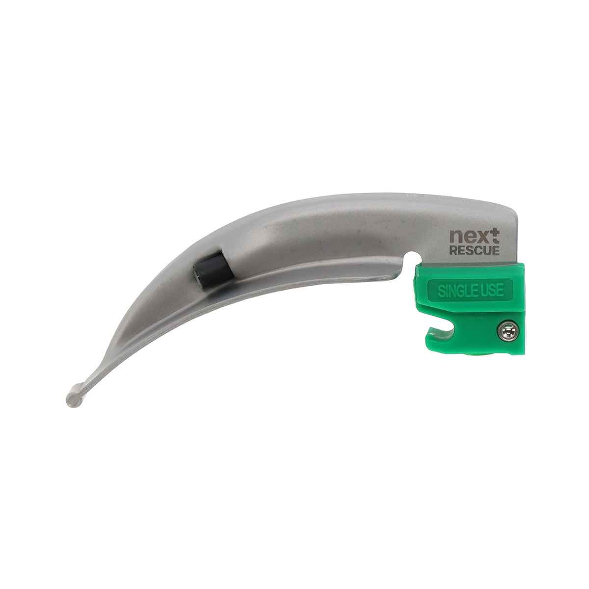 nextRESCUE® AirGlow Laryngoskop Spatel F.O. Semi Metall | Einweg | Macintosh | Größe 2