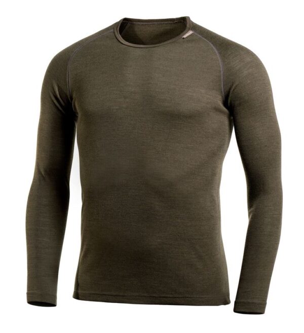 Woolpower® Crewneck LITE Thermoshirt aus Merinowolle | Farbe: Pine Green | Größe: L