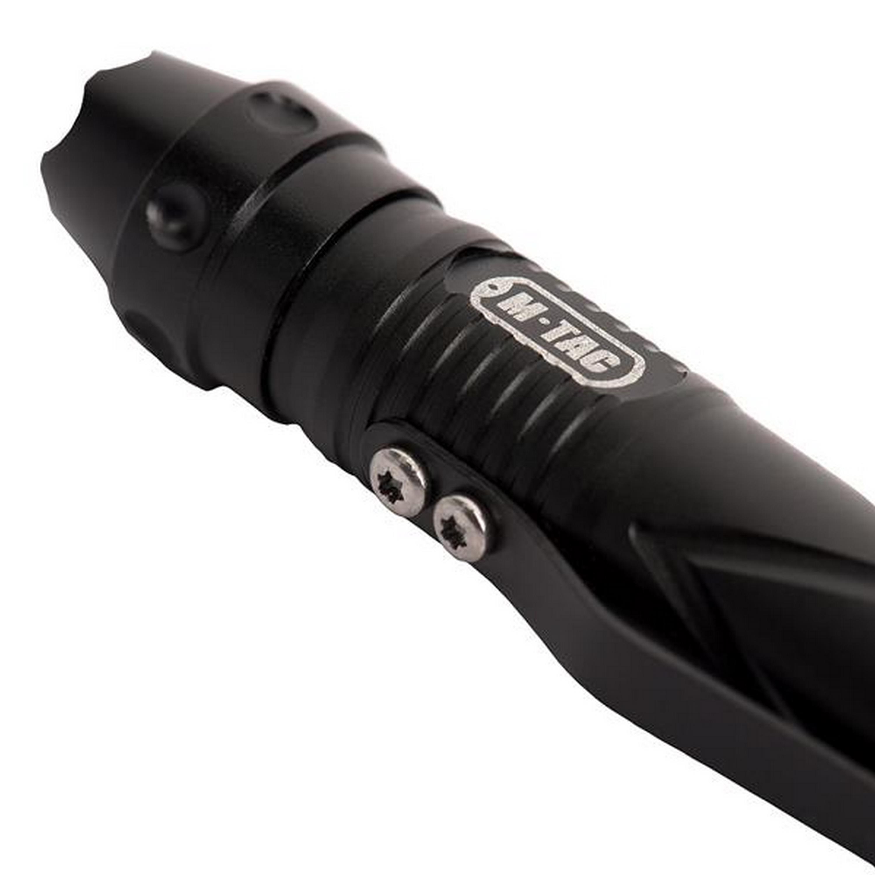 M-TAC® Taktischer Kugelschreiber mit Taschenlampe und Glasbrecher TP-93 | Farbe: Black