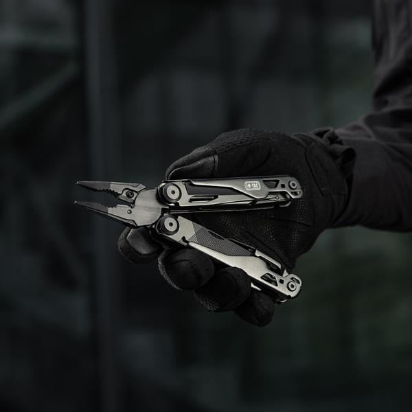 M-TAC® Multitool aus Edelstahl mit Nylon-Tasche | Typ 9 | Farbe: Black