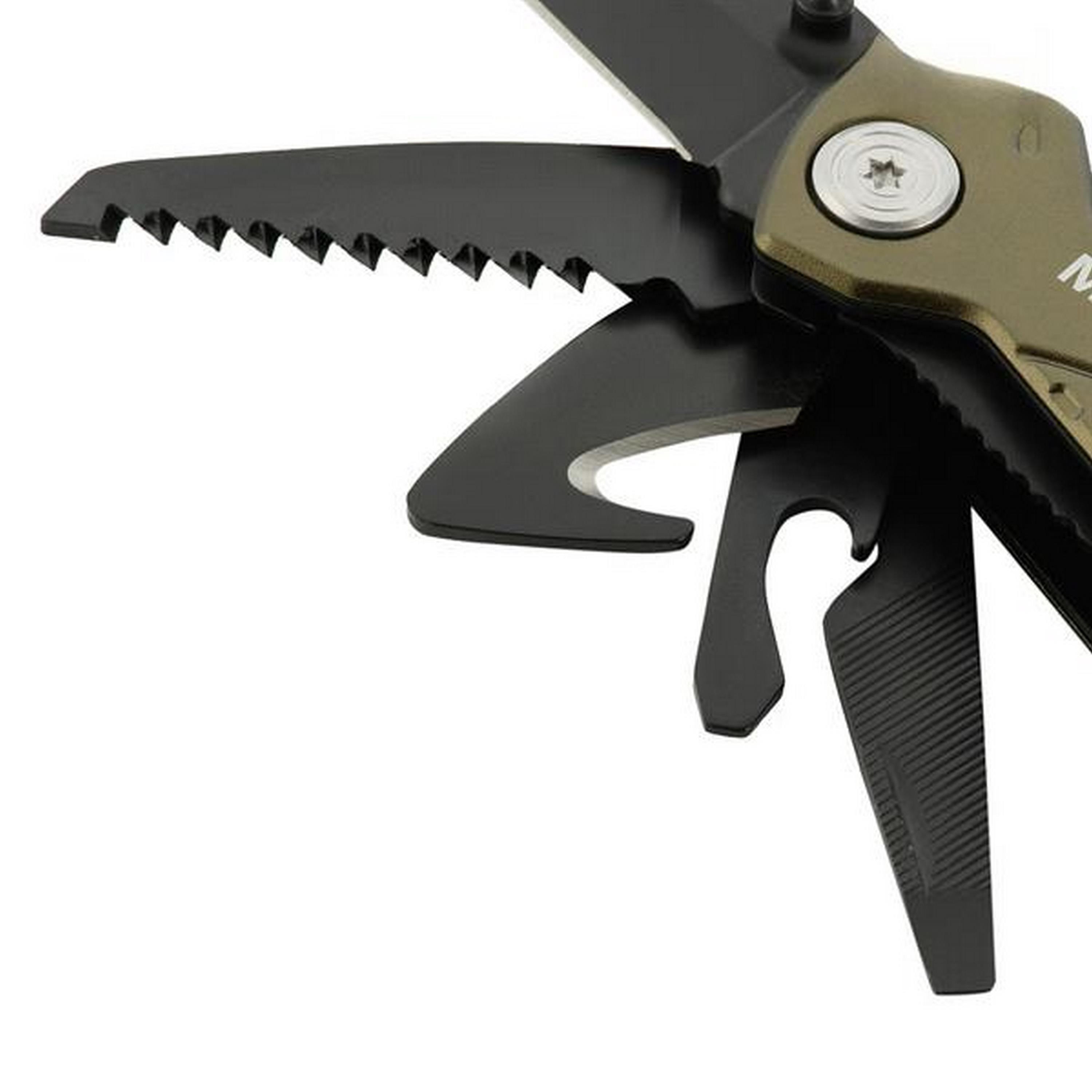 M-TAC® Kompaktes Multitool aus Edelstahl | Typ 2 | Farbe: Green / Black
