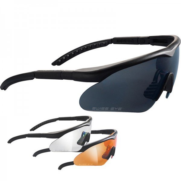 Swiss Eye® tactical Schutzbrille / Sonnenbrille Raptor - Farbe: Schwarz
