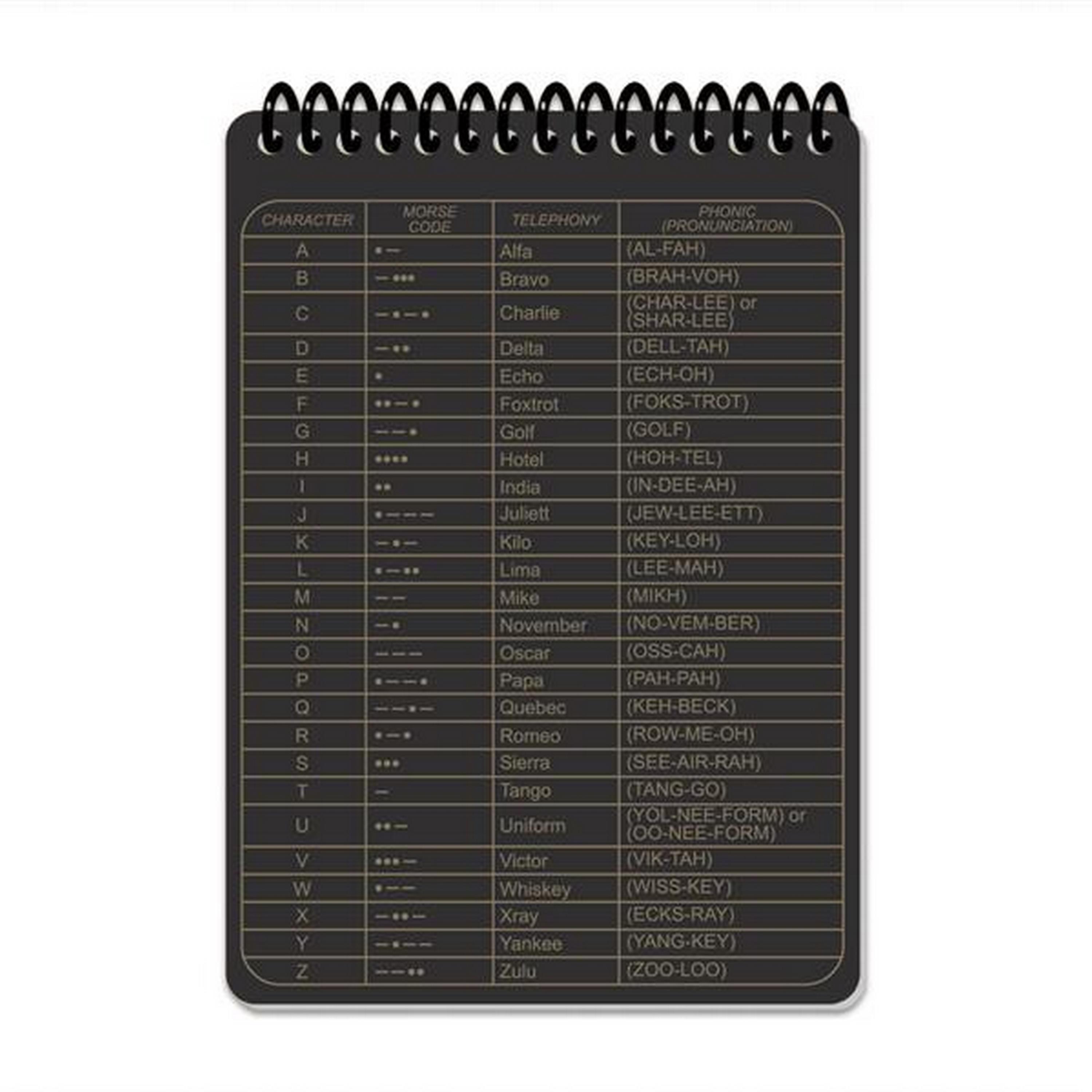 Ecopybook® Wasserdichtes Notizbuch / Tactical All Weather Notebook | Fireteam-Squad A6