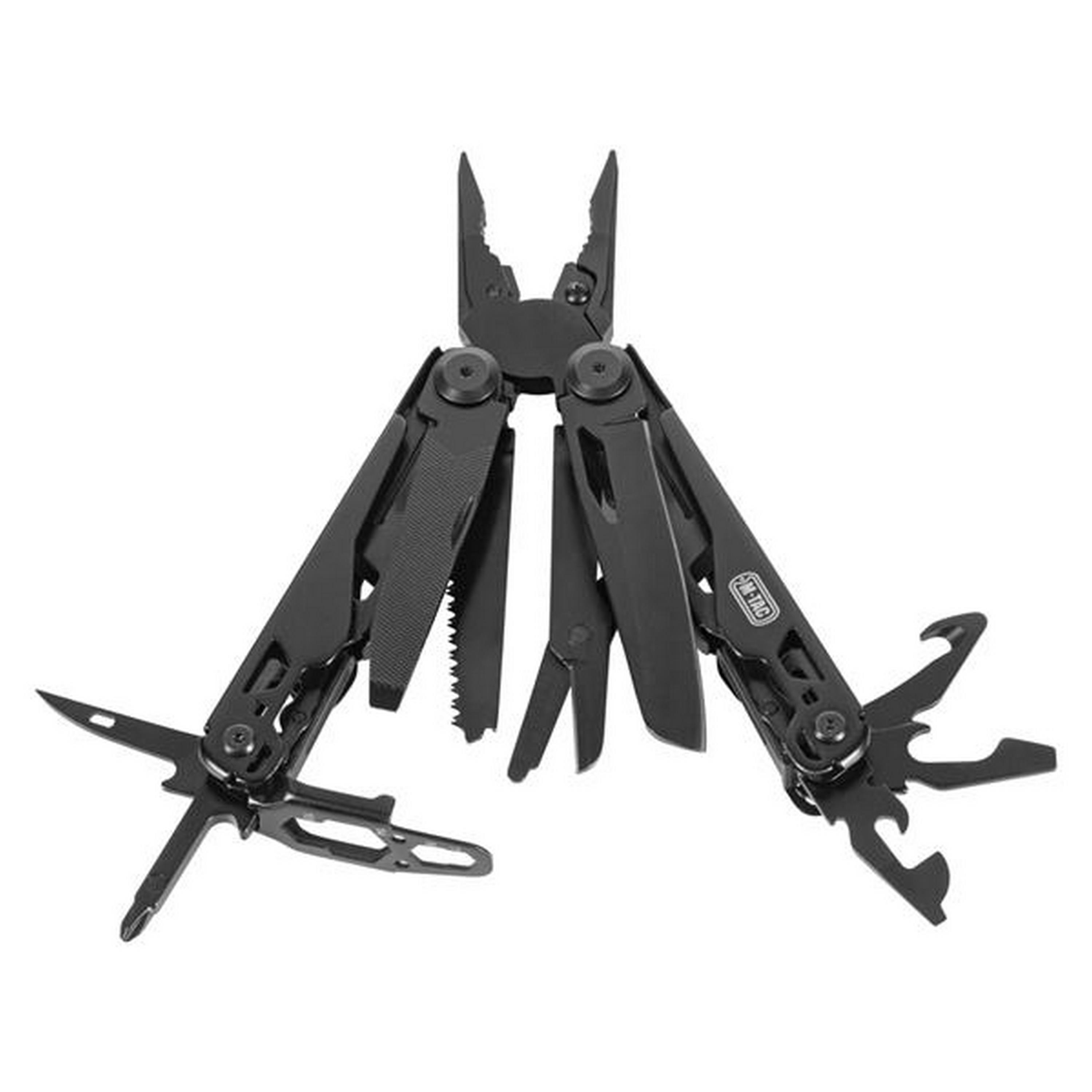 M-TAC® Multitool aus Edelstahl mit Nylon-Tasche | Typ 9 | Farbe: Black